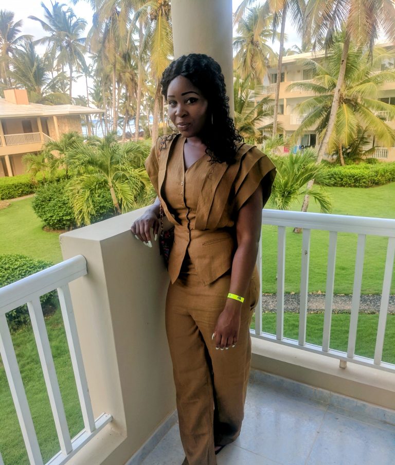 a lady in the carribean