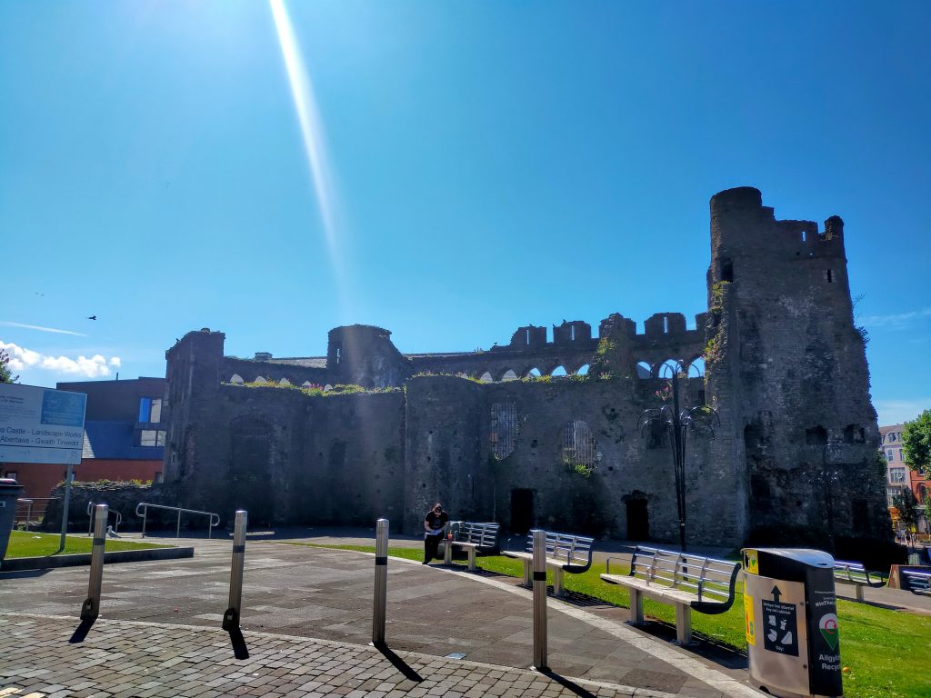 Swansea castle ruins