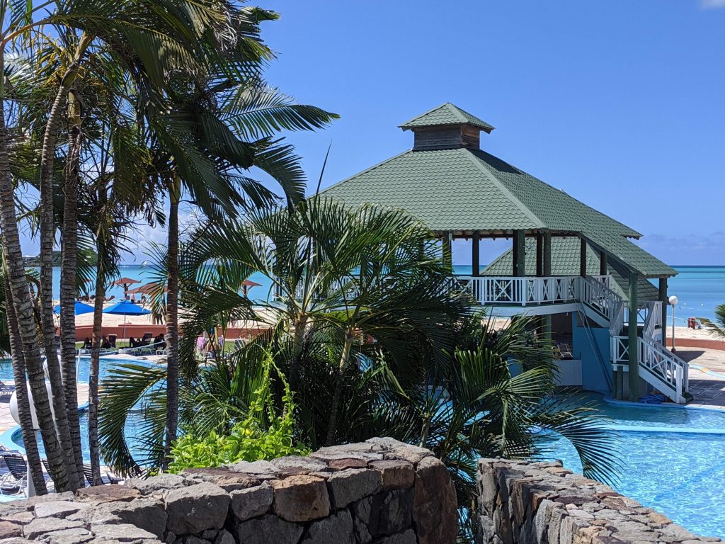 Poolside in Antigua