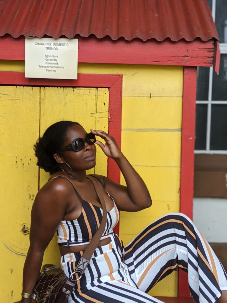 In Antigua, outside the musuem of Antigua