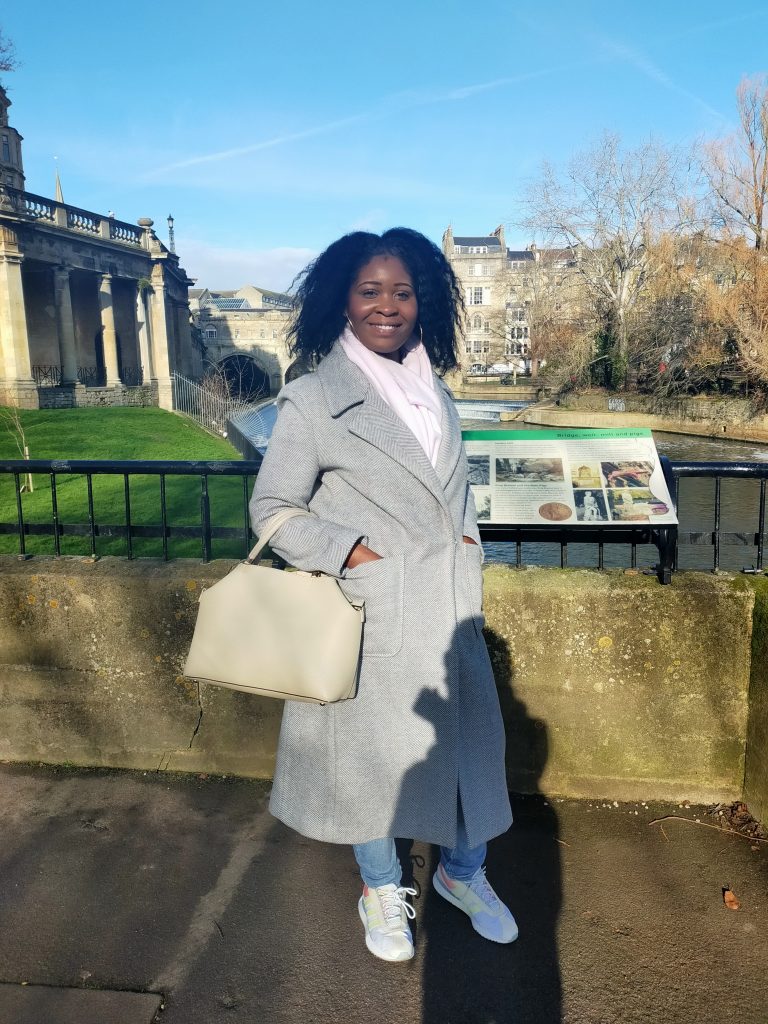 A lady visiting Bath, U.K