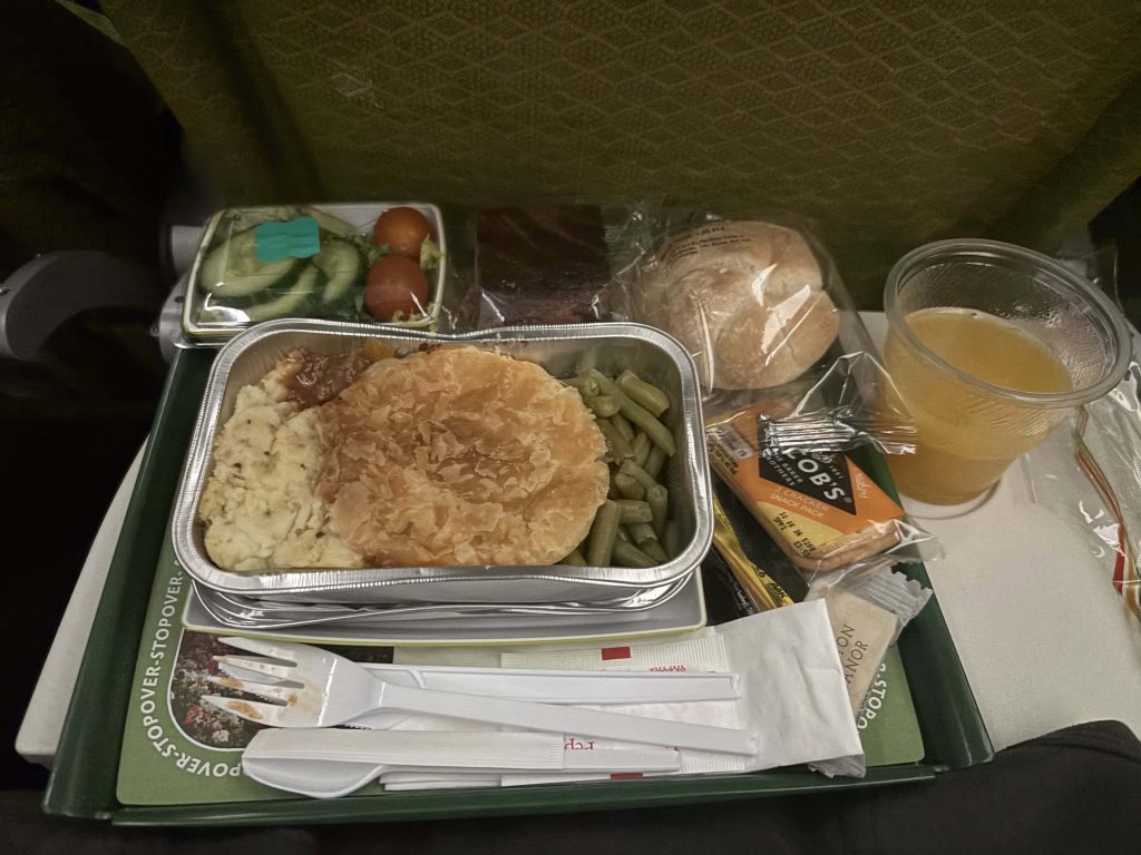 Ethiopian airlines lunch